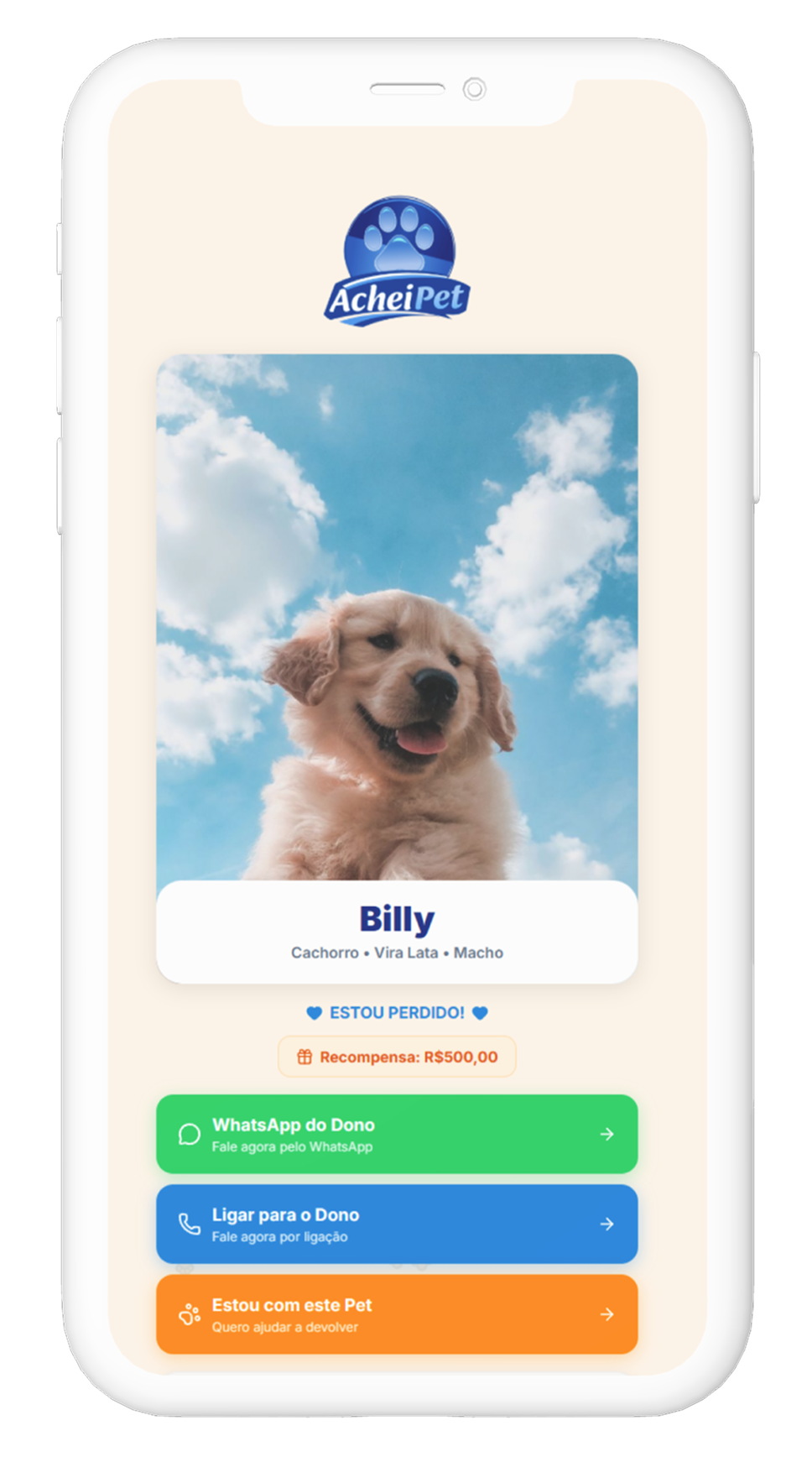 Mockup AcheiPet